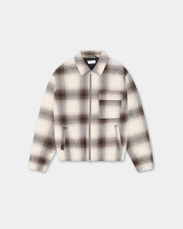 Flannel Jacket, Women - Brown Check