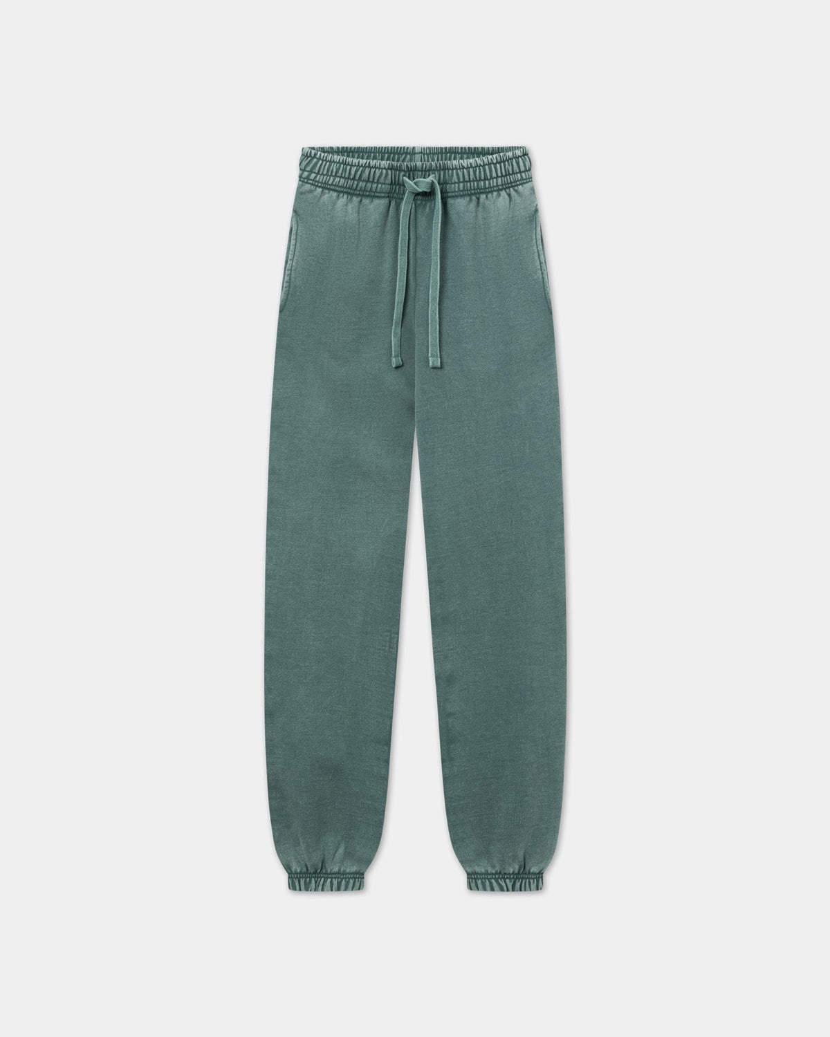 Sweatpants Heavy, Men - Acid wash - Dark sage