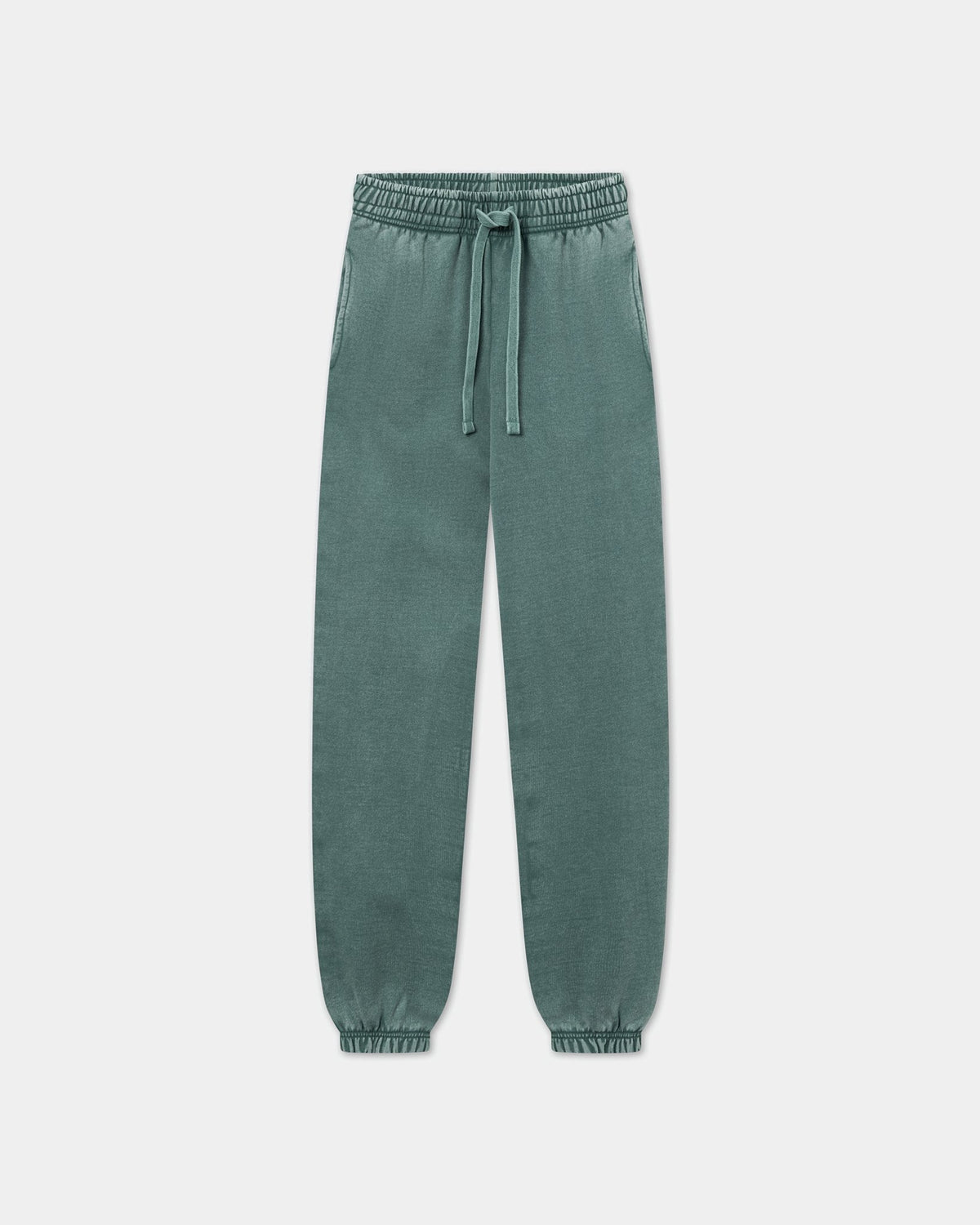Sweatpants Heavy, Men - Acid wash - Dark sage