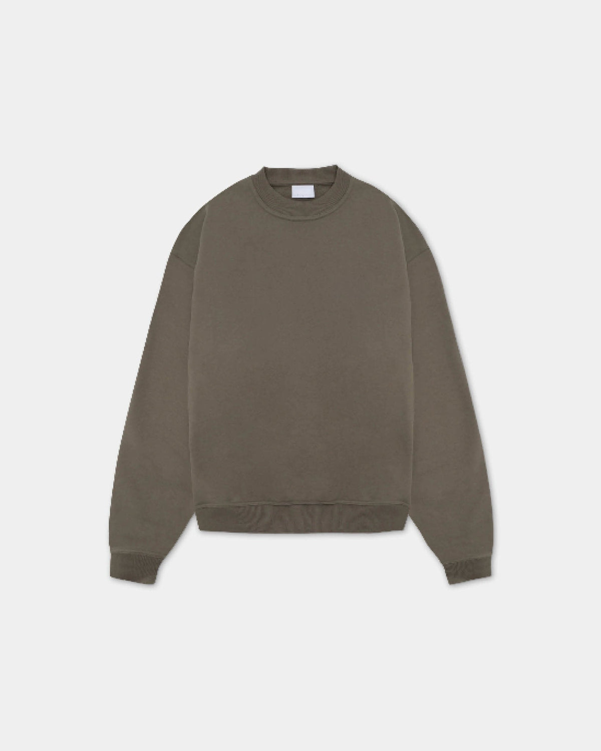Oversized Crewneck, Men - Moto - Stone Grey