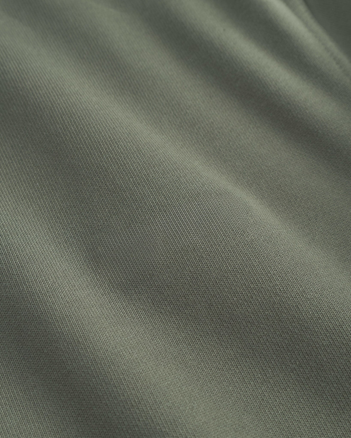Classic Crewneck, Men - Embroidered Logo - Olive Green