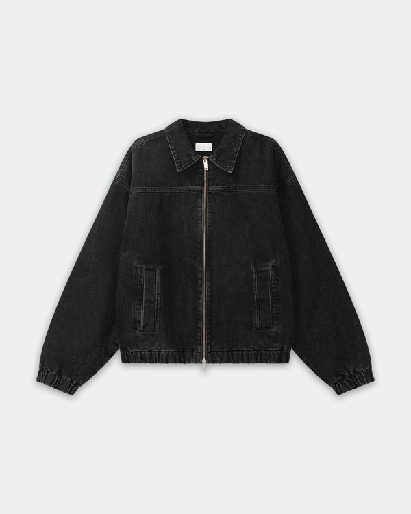Denim Workwear Jacket, Men - Black Wash