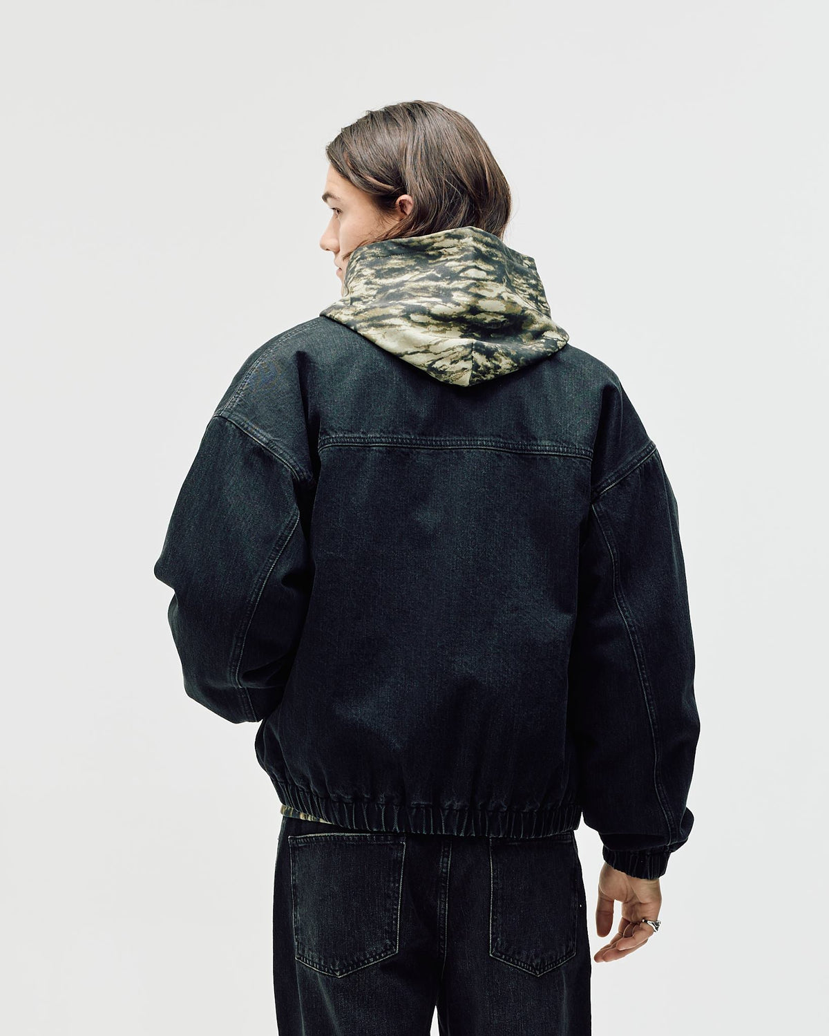 Denim Workwear Jacket, Men - Black Wash
