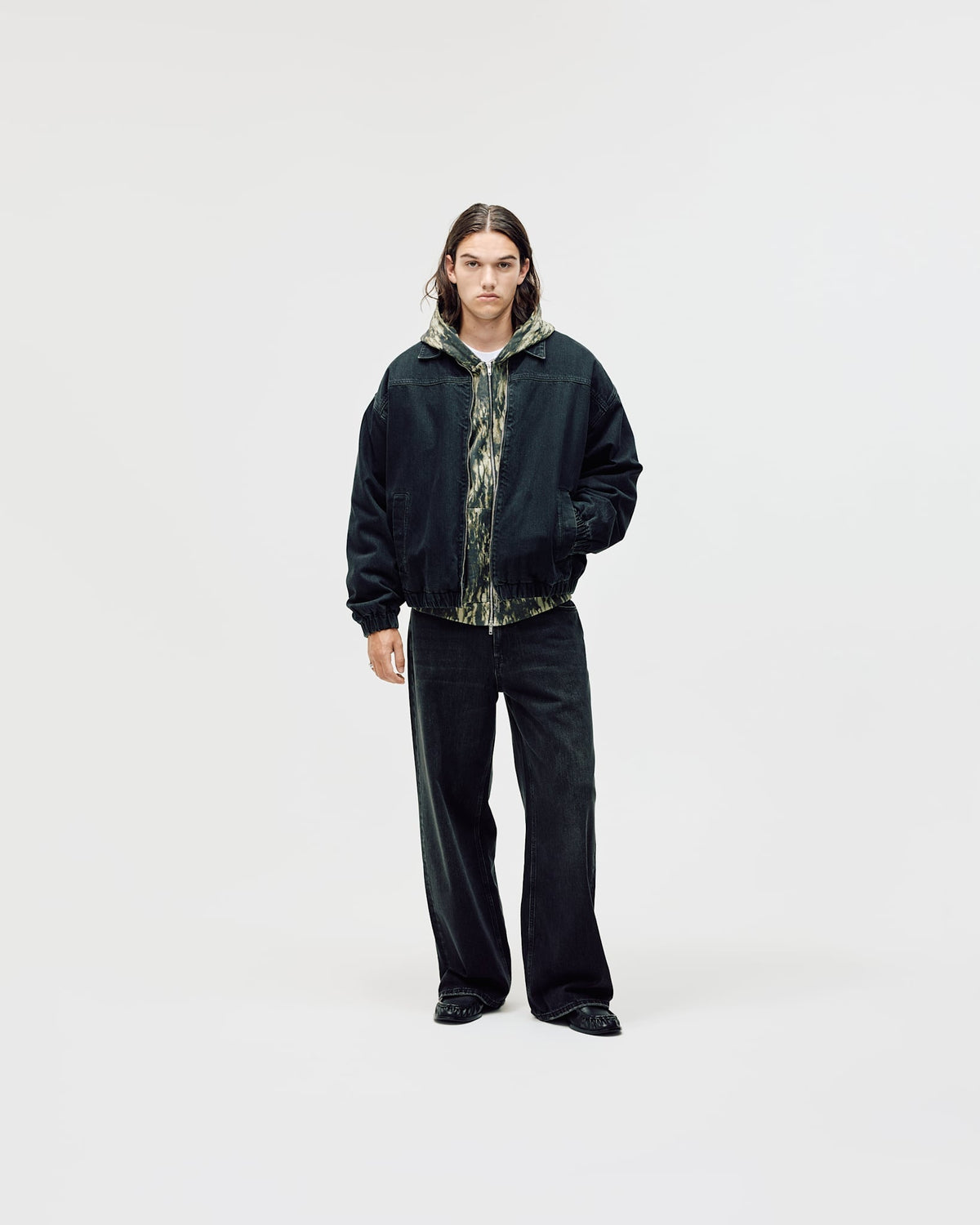 Denim Workwear Jacket, Men - Black Wash