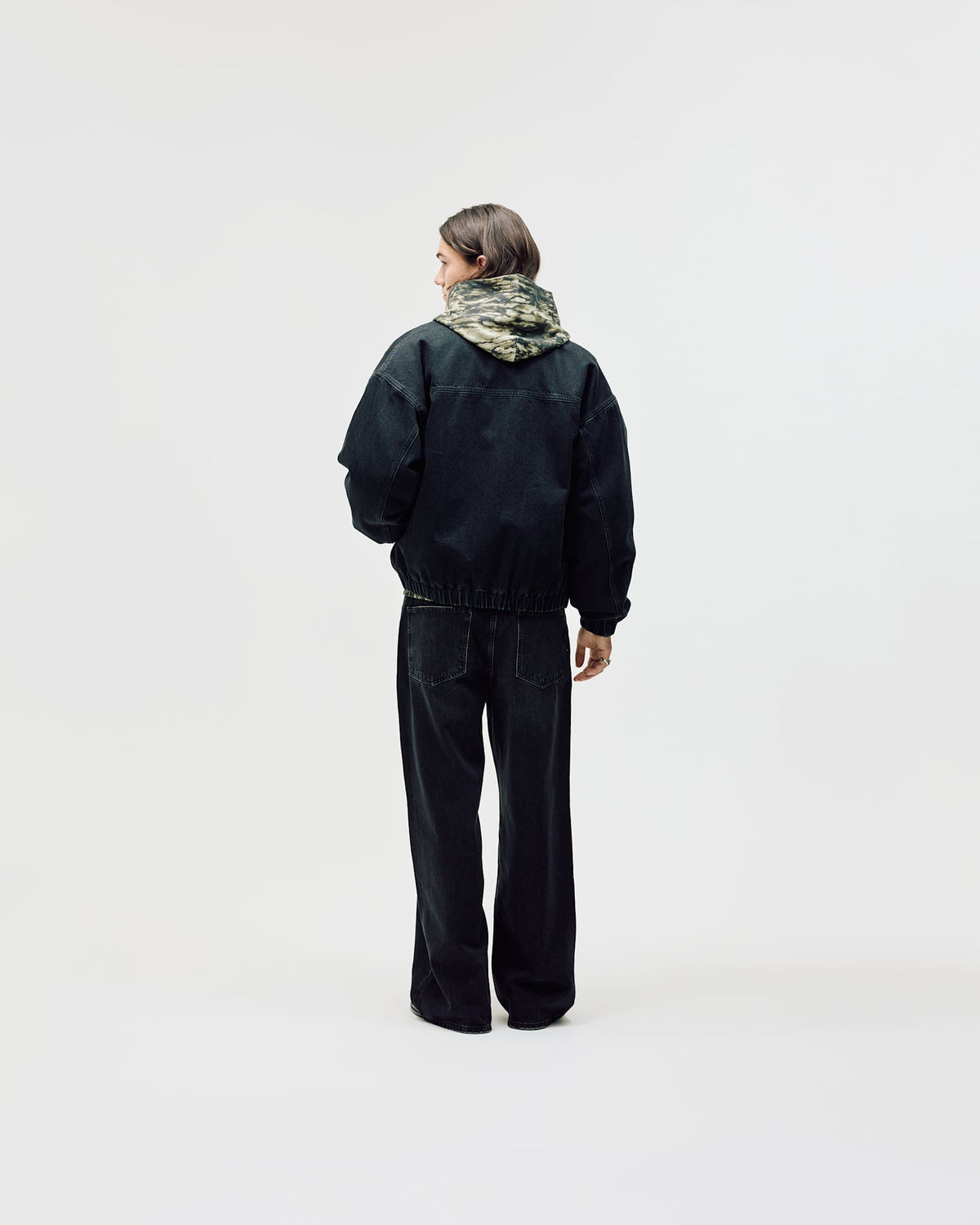 Denim Workwear Jacket, Men - Black Wash