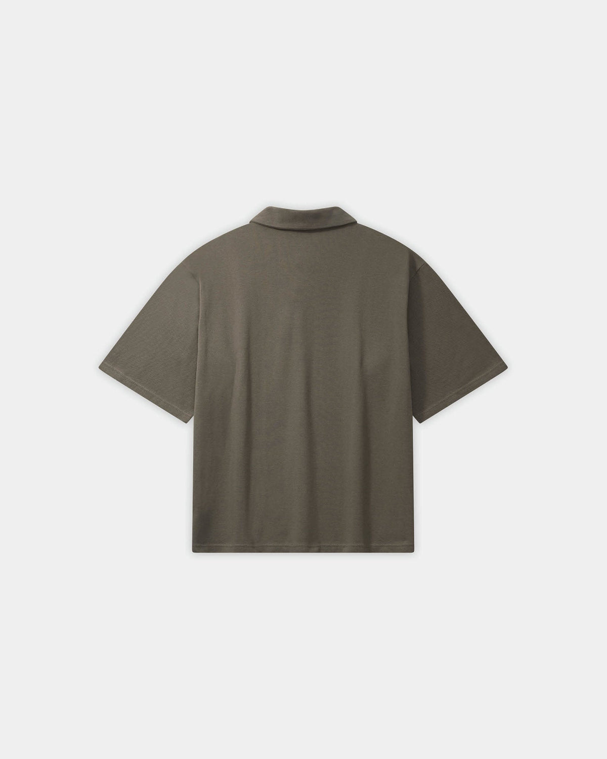 Oversize Polo, Men - Stone Grey