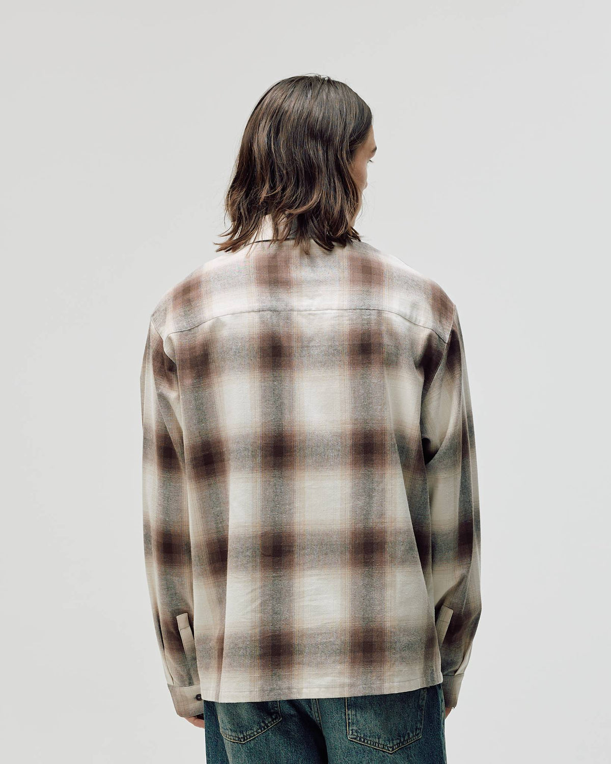 Flannel Shirt, Men - Brown Check