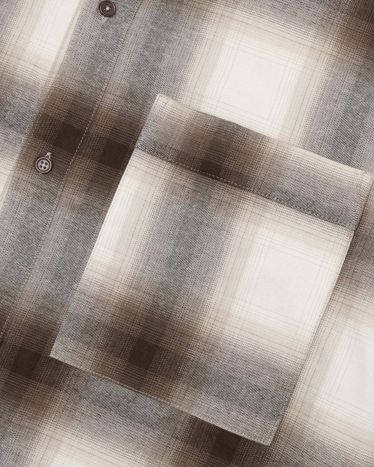 Flannel Shirt, Men - Brown Check