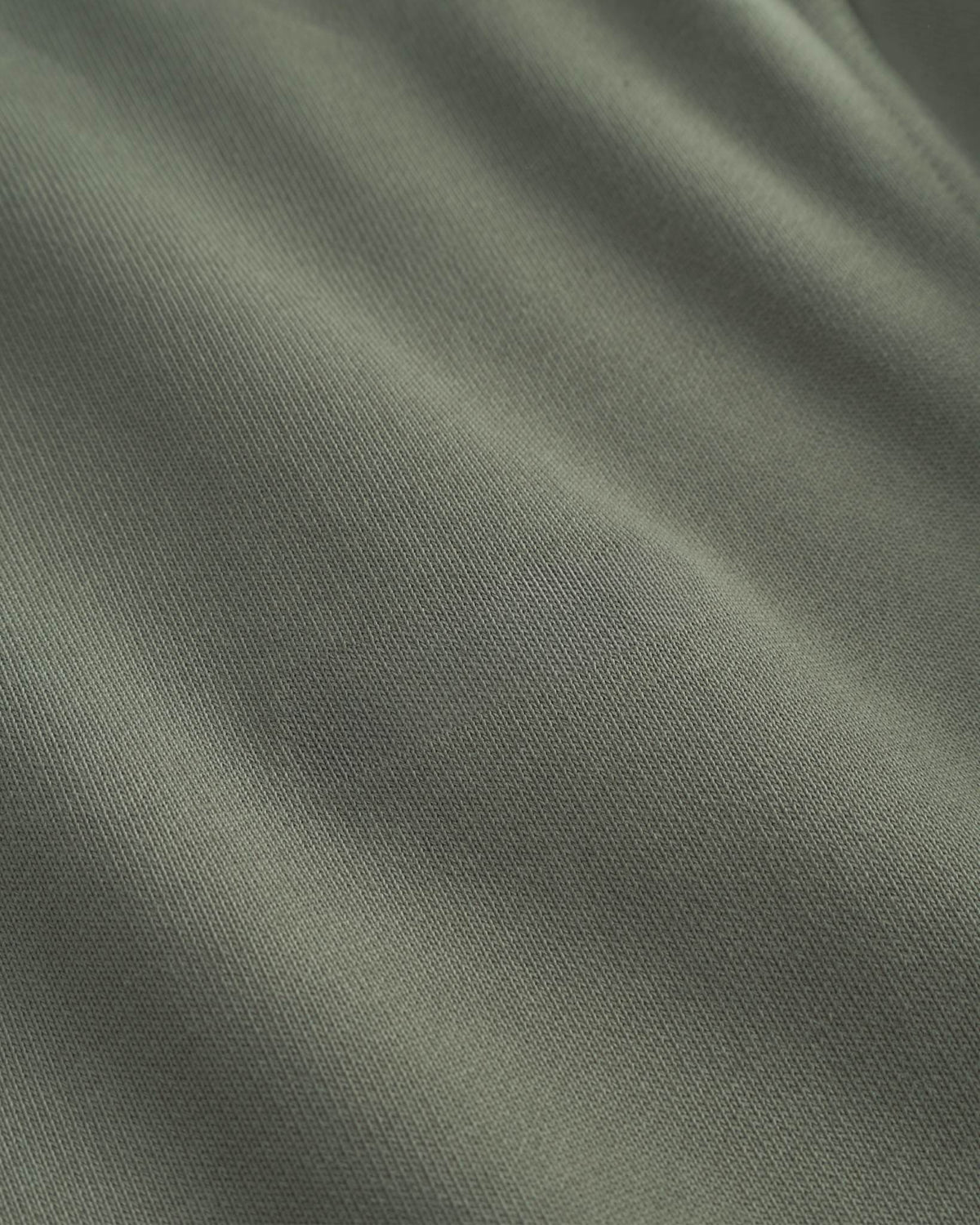 Classic Crewneck, Men - Embroidered Logo - Olive Green