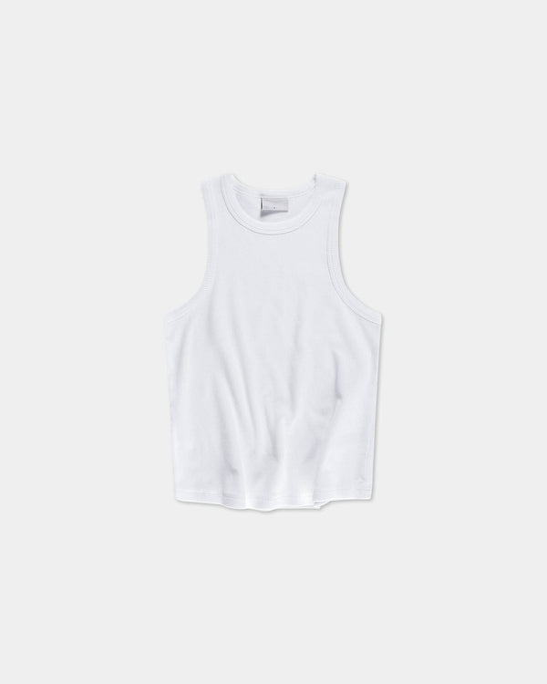 Rib Tank Top, Women - White