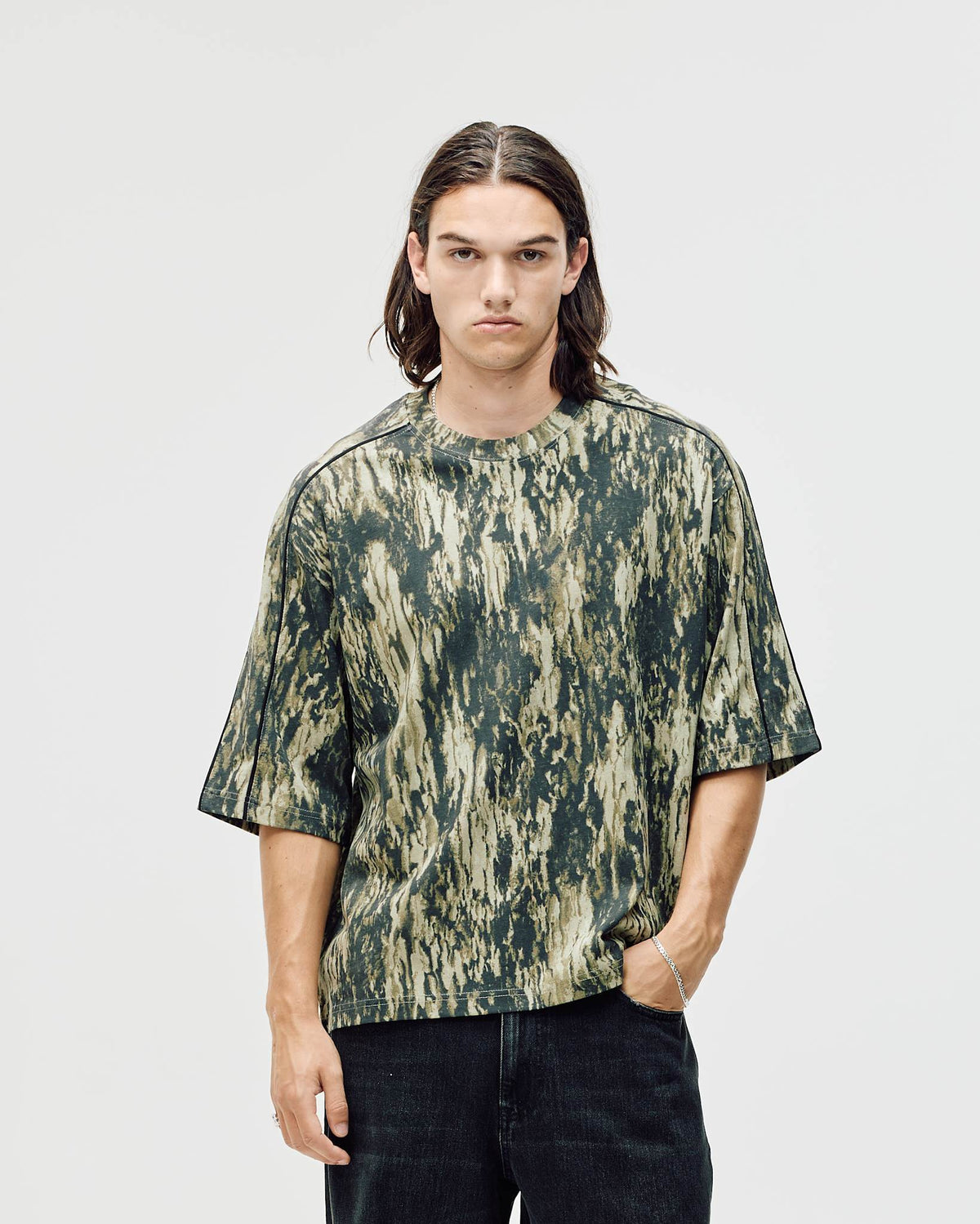 Logo Oversized Box Fit, Men - Camo