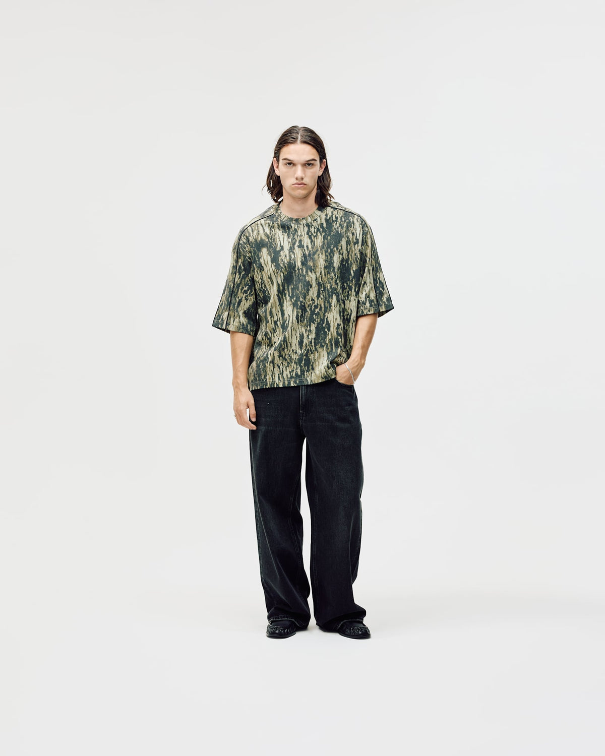 Logo Oversized Box Fit, Men - Camo